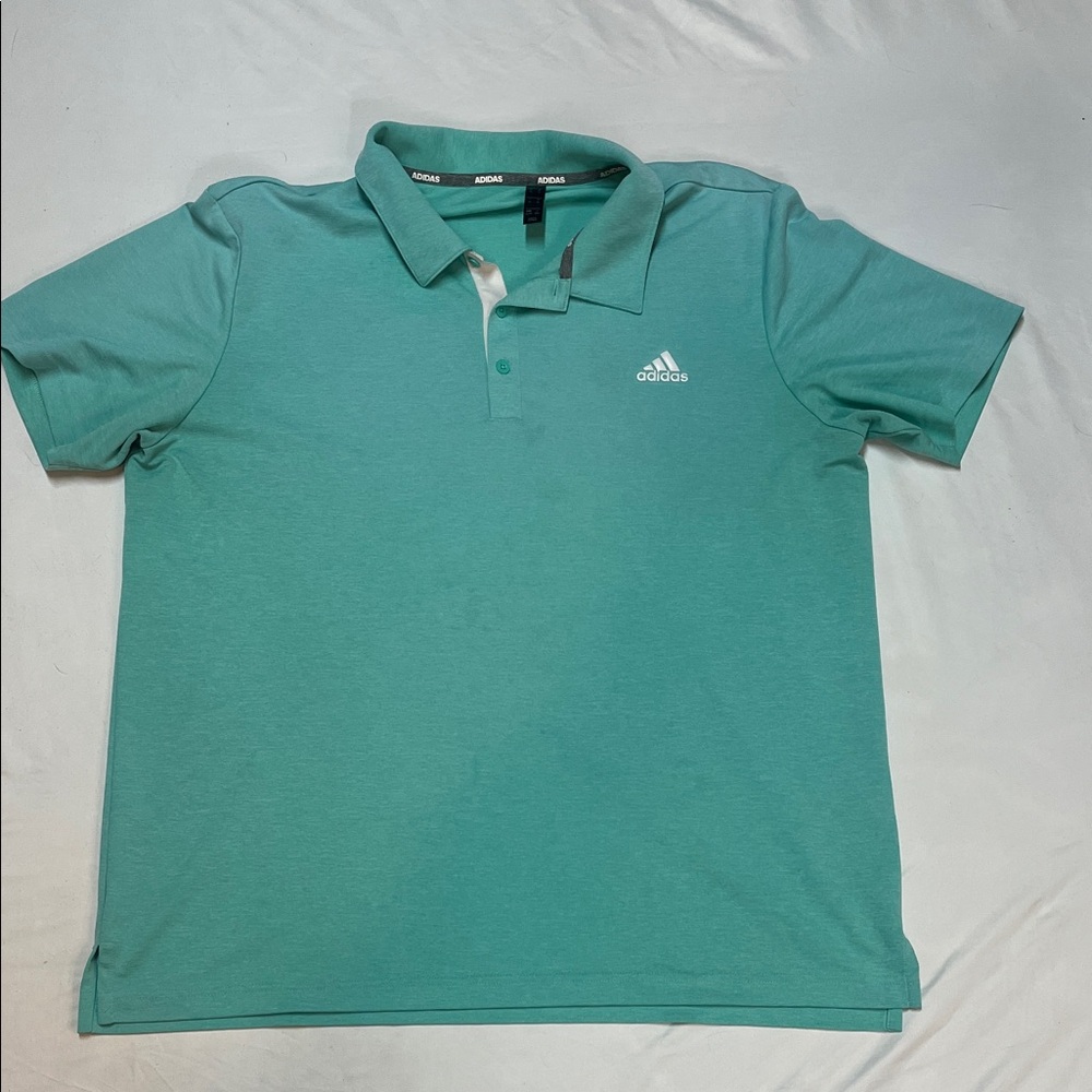 Men’s Size XL adidas Teal Golf Polo